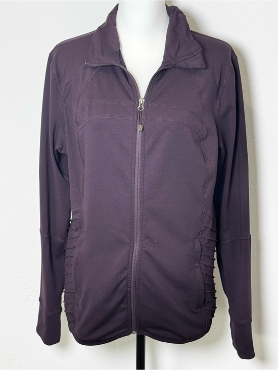 Tangerine Jackets & Blazers - Tangerine Plum/Purple Full Zip Mock Neck Athletic Jacket Womens Size XL